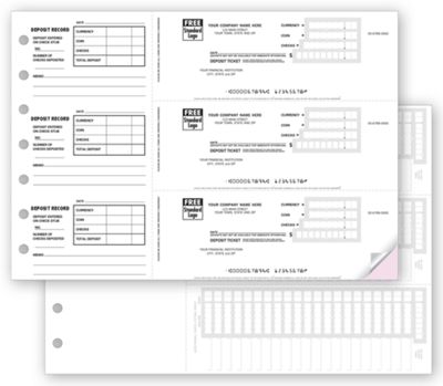 Deposit Tickets - 3 On a Page -  100053