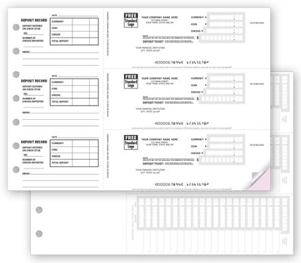 Deposit Tickets - 3-On-A-Page