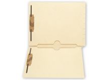 End Tab Folders, Manila, 11pt, 2 Full Pocket, 2 Fastener