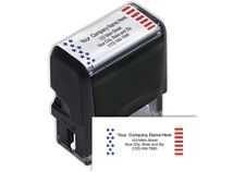 Name and Address Patriotic Stamp - Self Inking