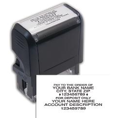 Self-Inking Endorsement Stamp - Widely Accepted Layout, 102170