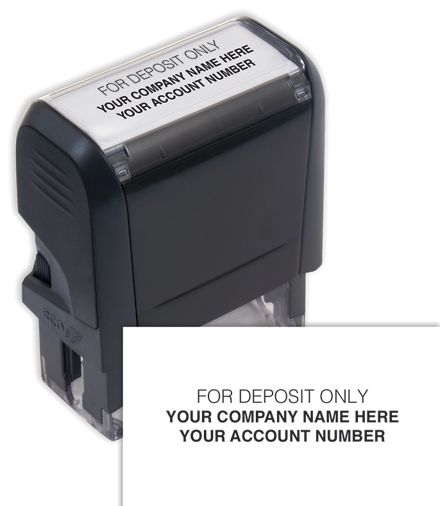 Self-Inking Endorsement Stamp - Custom Layout