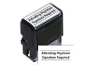Attending Physician Signature Required Stamp - Self Inking