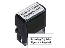 Attending Physician Signature Required Stamp - Self Inking