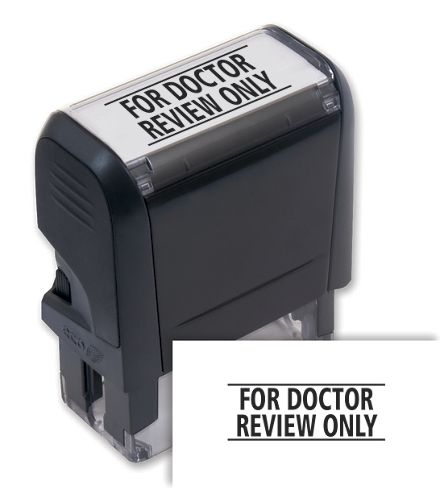 For Doctor Review Only Stamp - Self Inking