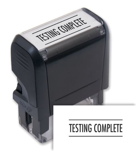 Testing Complete Stamp - Self Inking
