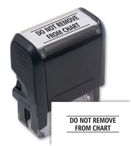 Do Not Remove From Chart Stamp - Self Inking