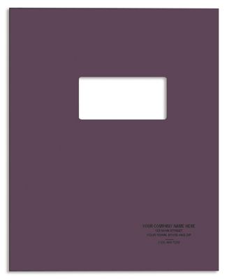 Punch and Bind Cover with Window 104W