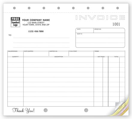 Shipping Invoices, Classic Design, Small Format