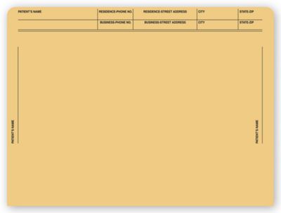 File Pocket Envelopes, 40lb. Kraft, Printed 1075