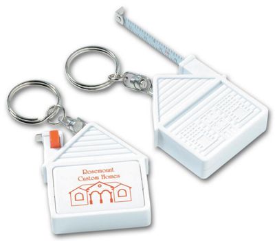 House Tape Measure Key Tag