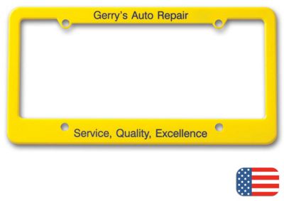 License Plate Frame - Straight Bottom 108570
