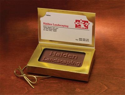 Custom Chocolate Business Card 108707