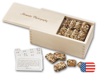 Toffee Filled Wooden Collector's Box 108791