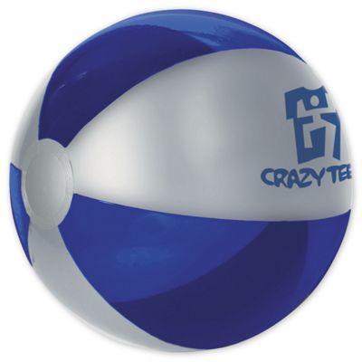 16 Silver and Blue Beach Ball 108814