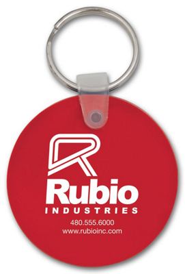 Circle Soft Vinyl Key Tag 108922