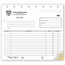 Classic Design, Lined Small Format Invoices 108