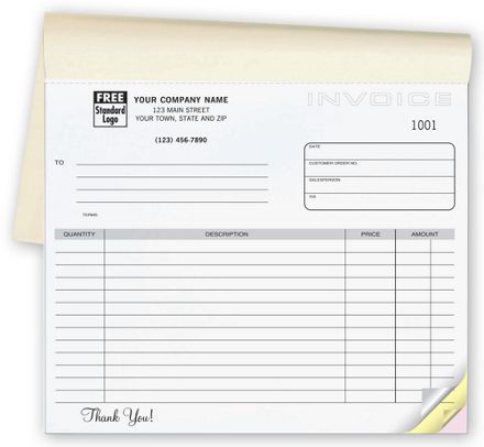 Invoices - Classic Small Lined Booked