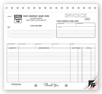 Invoices - Small Classic with Mailing Label 109