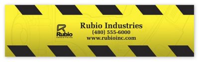 Caution Tape Bumper Sticker 109264