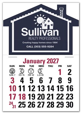 Stick Up Calendar House 109364