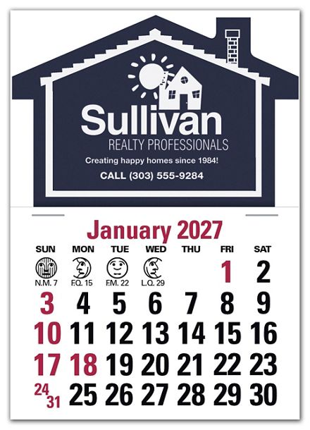 2027 Stick Up Calendar House