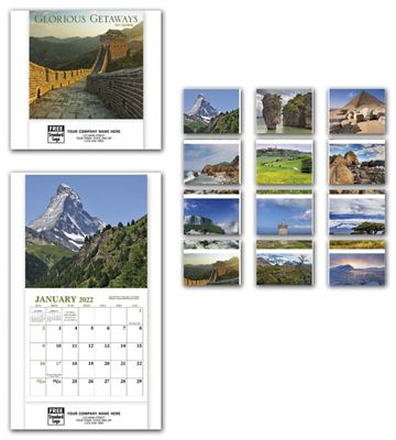 Glorious Get Aways Mini Wall Calendar 109383