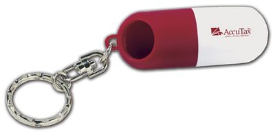 Capsule Pill Holder Key Ring 109435
