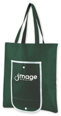 Snap Tote Bag With Pocket 109464