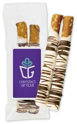 2 pc Chocolate Dipped Pretzel Bag 109598
