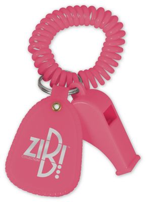 Coil Wrist Bracelet with Whistle Key Tag 109608