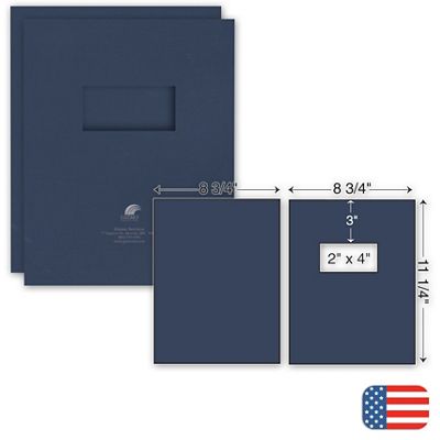 Two Part Report Cover - Foil Imprint - w/window 109808