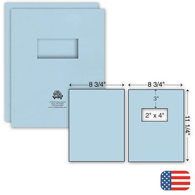Two Part Report Cover - Ink - w/window 109810