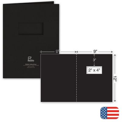 One Part Report Cover - Foil Imprint - w/window 109812