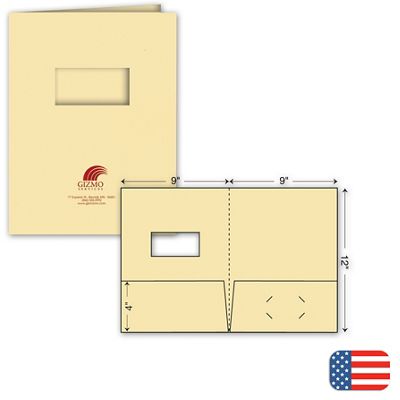 Standard Presentation Folder - Foil Imprint - w/window 109830