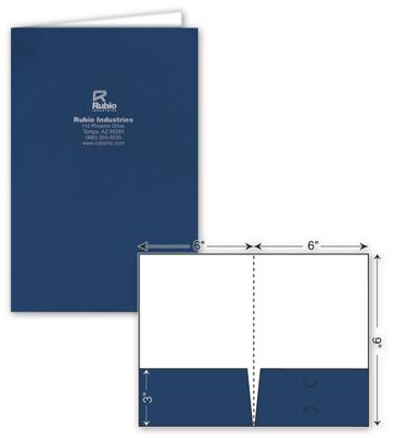 Mini Glossy Presentation Folder - Foil Imprint 109834