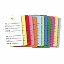 Large Color Coded Garment Tags 1100