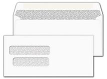 Double Window Envelope 8 X 3 1/2, Gummed Seal