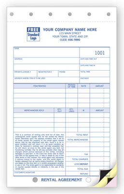 Rental Agreements with Carbons 112