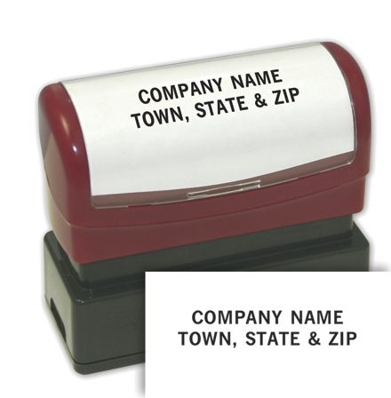Two Line Custom Pre-Inked Stamp