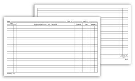Continuation Exam Records, Card Style, with Account Record