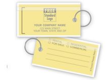 Real Estate Key Tags, Yellow