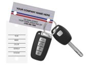 Auto Key Tags, Brushed Chrome