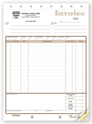 Furniture and Appliance Invoices 117