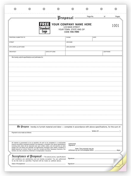 Proposals, Classic Design, Large Format