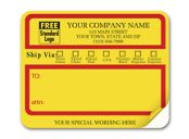 Jumbo Mailing Labels w/ Ship Via Check Boxes, Padded