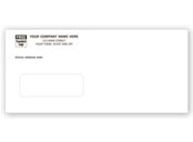 Single Window Envelope, Gummed Seal, Custom Wording