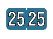 2025 Barkley End Tab Compatible Year Label Blue