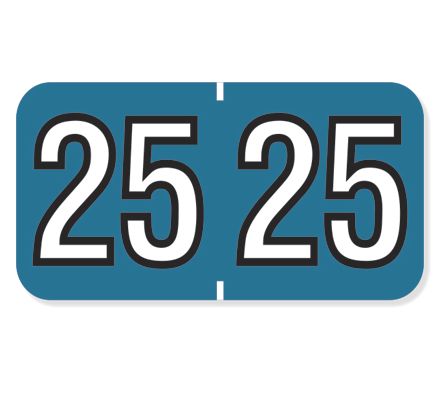 2025 Barkley End Tab Compatible Year Label Blue