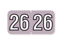2026 Barkley End Tab Compatible Year Label Lavender